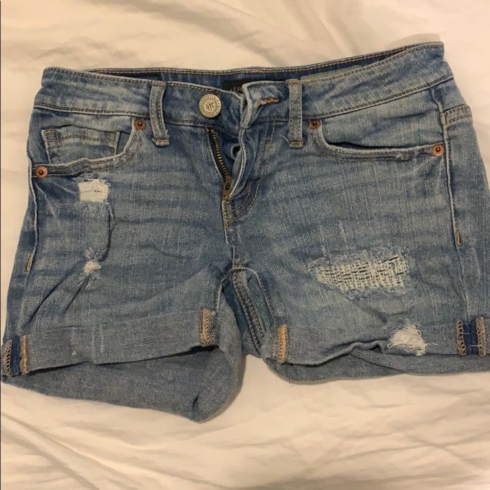 Denim shorts